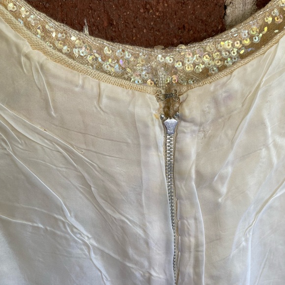Cream Vintage Sequin Top - Picture 10 of 16